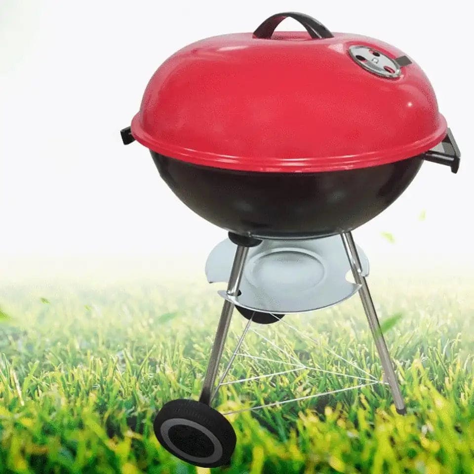 Charcoal Barbecue Grill, Barbecue Smoker Grill For Outdoor Cooking Camping, Heat Control Round BBQ Kettle, Portable Picnic Oven, Foldable Kebab Stove, Football Style BBQ Grill And Oven With Moving Stand, Trolley Grill Kettle Charcoal Barbecue Grill, Barbecue Smoker Grill For Outdoor Cooking Camping, Heat Control Round BBQ Kettle, Portable Picnic Oven, Foldable Kebab Stove, Football Style BBQ Grill And Oven With Moving Stand, Trolley Grill Kettle